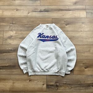 Vintage 90s Oarsman Kansas Jayhawks Crewneck Sweatshirt
